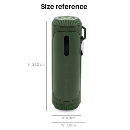 NewRixing NR-4016A TWS Outdoor Splashproof Bluetooth Speaker with Carabiner Handle & SOS Flashlight(Red) - Desktop Speaker by NewRixing | Online Shopping South Africa | PMC Jewellery | Buy Now Pay Later Mobicred