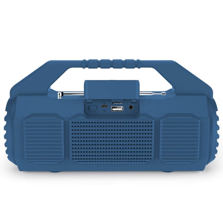 NewRixing NR-4025FM Outdoor Splash-proof Water Portable Bluetooth Speaker, Support Hands-free Call / TF Card / FM / U Disk(Blue) - Desktop Speaker by NewRixing | Online Shopping South Africa | PMC Jewellery | Buy Now Pay Later Mobicred