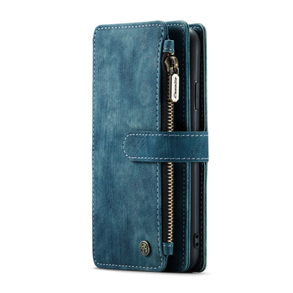 For iPhone XS Max CaseMe-C30 PU + TPU Multifunctional Horizontal Flip Leather Case with Holder & Card Slot & Wallet & Zipper Pocket(Blue) - More iPhone Cases by CaseMe | Online Shopping South Africa | PMC Jewellery | Buy Now Pay Later Mobicred