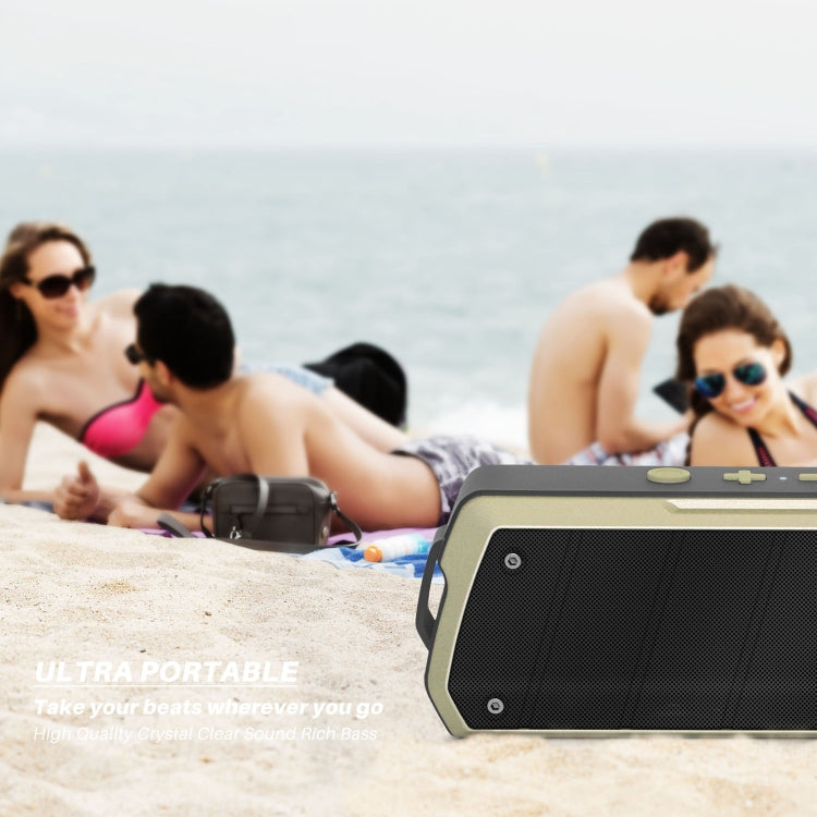 NewRixing NR-5000 IPX5 High Fidelity Bluetooth Speaker, Support Hands-free Call / TF Card / FM / U Disk(Blue) - free shipping - PMC Jewellery - Order now!