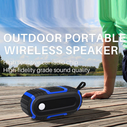 NewRixing NR-5016 Outdoor Splash-proof Water Bluetooth Speaker, Support Hands-free Call / TF Card / FM / U Disk(Yellow) - Desktop Speaker by NewRixing | Online Shopping South Africa | PMC Jewellery | Buy Now Pay Later Mobicred