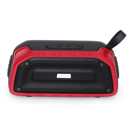 New Rixing NR-906 TWS Waterproof Bluetooth Speaker Support Hands-free Call / FM with Handle(Red) - Desktop Speaker by NewRixing | Online Shopping South Africa | PMC Jewellery | Buy Now Pay Later Mobicred