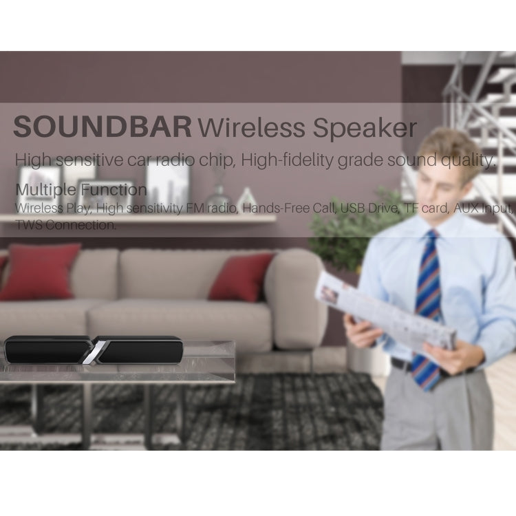 NewRixing NR-6017 Outdoor Portable Bluetooth Speaker, Support Hands-free Call / TF Card / FM / U Disk(Black) - Desktop Speaker by NewRixing | Online Shopping South Africa | PMC Jewellery | Buy Now Pay Later Mobicred