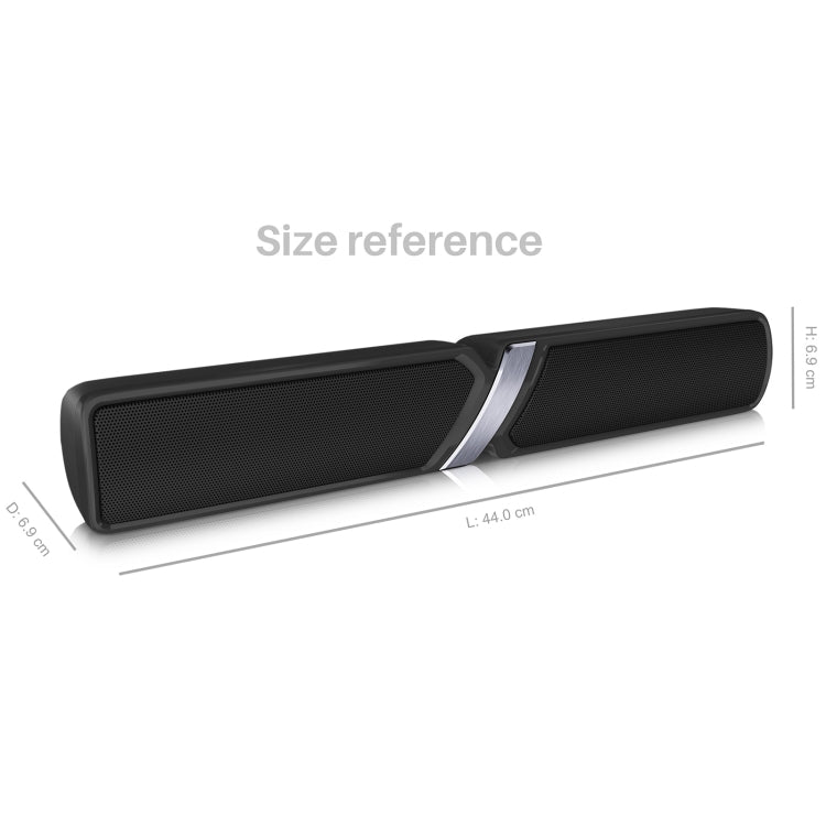 NewRixing NR-6017 Outdoor Portable Bluetooth Speaker, Support Hands-free Call / TF Card / FM / U Disk(Black) - Desktop Speaker by NewRixing | Online Shopping South Africa | PMC Jewellery | Buy Now Pay Later Mobicred