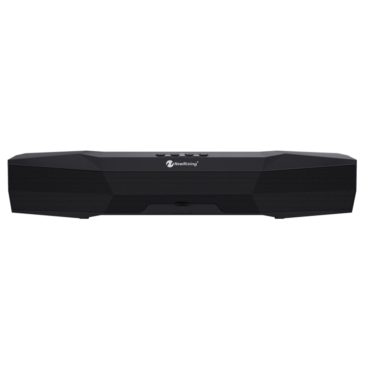 NewRixing NR-7011 Outdoor Portable Bluetooth Speaker with Phone Holder, Support Hands-free Call / TF Card / FM / U Disk(Black) - Desktop Speaker by NewRixing | Online Shopping South Africa | PMC Jewellery | Buy Now Pay Later Mobicred