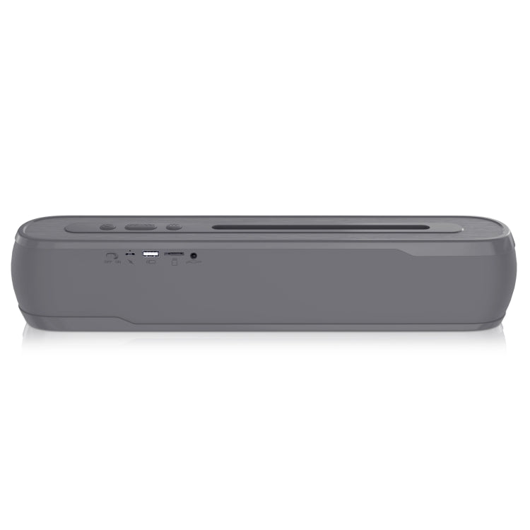 NewRixing NR-9017 Outdoor Portable Bluetooth Speaker with Phone Holder, Support Hands-free Call / TF Card / FM / U Disk(Gray) - Desktop Speaker by NewRixing | Online Shopping South Africa | PMC Jewellery | Buy Now Pay Later Mobicred