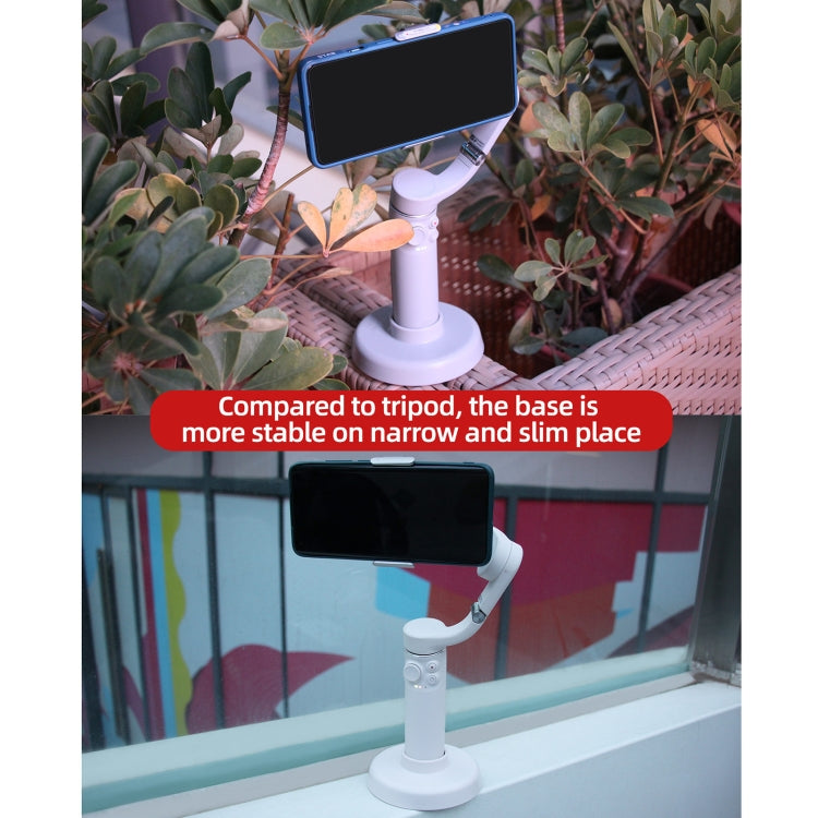 Sunnylife DZ75 Mobile Phone Gimbal Desktop Fixed Stand Base for DJI OM 5(White) -  by Sunnylife | Online Shopping South Africa | PMC TechLife | Buy Now Pay Later Mobicred
