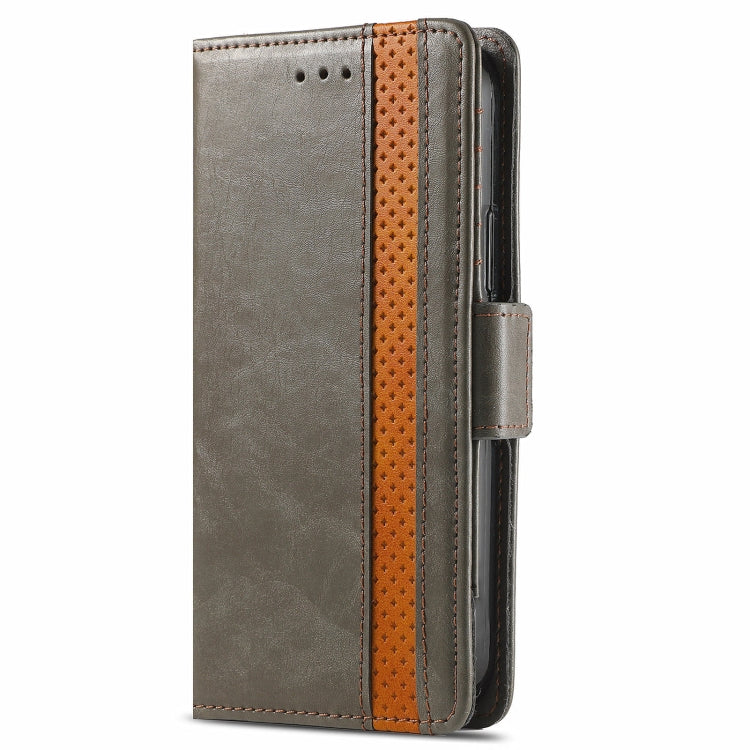 For Blackview A100 CaseNeo Business Splicing Dual Magnetic Buckle Horizontal Flip PU Leather Case with Holder & Card Slots & Wallet(Grey) - More Brand by PMC Jewellery | Online Shopping South Africa | PMC Jewellery | Buy Now Pay Later Mobicred