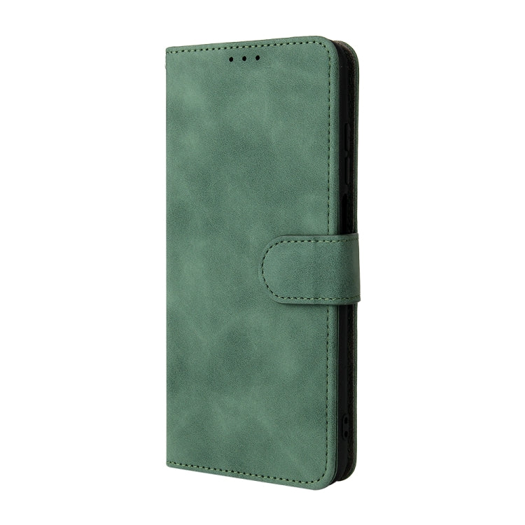 For Doogee N40 Pro Solid Color Skin Feel Magnetic Buckle Horizontal Flip PU Leather Case with Holder & Card Slots & Wallet(Green) - More Brand by PMC Jewellery | Online Shopping South Africa | PMC Jewellery | Buy Now Pay Later Mobicred