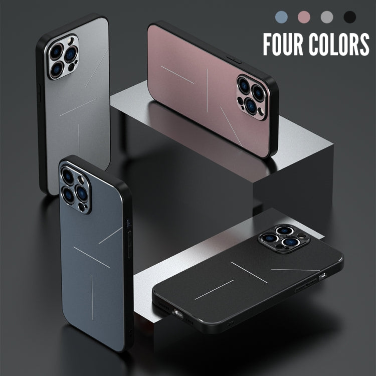 For iPhone 13 Pro Max R-JUST RJ-52 3-Line Style Metal TPU Shockproof Protective Case (Pink) - iPhone 13 Pro Max Cases by R-JUST | Online Shopping South Africa | PMC TechLife | Buy Now Pay Later Mobicred
