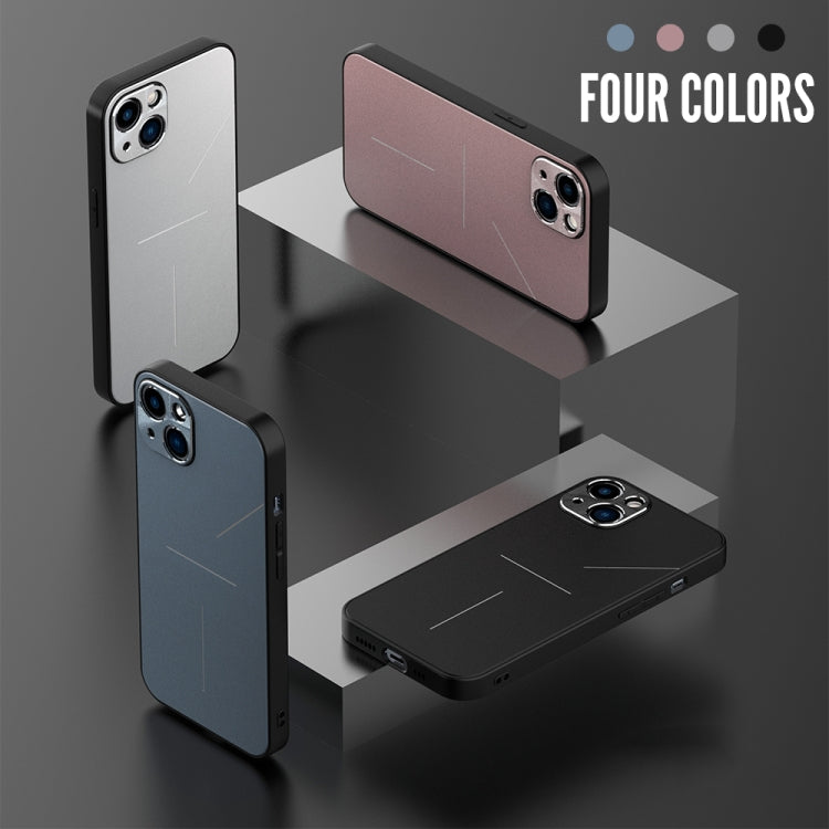 For iPhone 11 Pro R-JUST RJ-52 3-Line Style Metal TPU Shockproof Protective Case (Blue) - iPhone 11 Pro Cases by R-JUST | Online Shopping South Africa | PMC TechLife | Buy Now Pay Later Mobicred