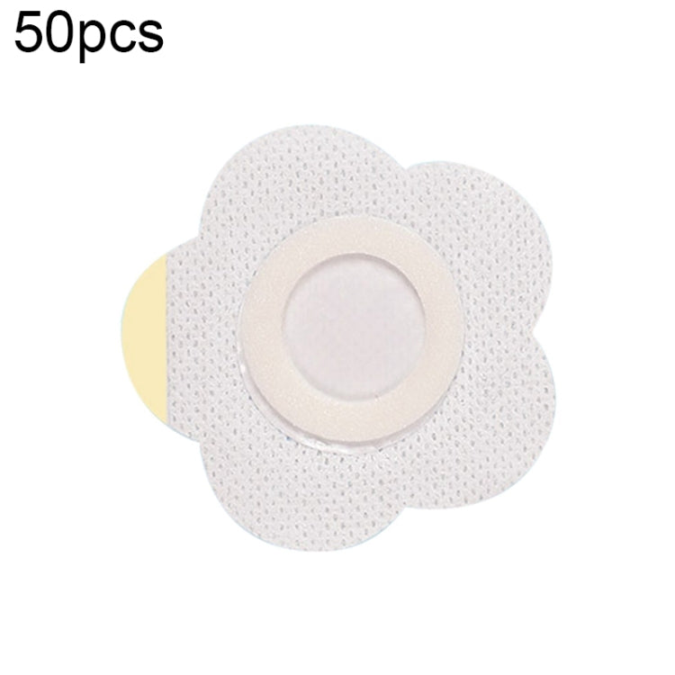 50pcs 043 Non-woven Stickers Wound Anti-seepage Three-volt Medicinal Patch, Size:6x6x2cm (Plum Shape) - free shipping - PMC TechLife - Order now!
