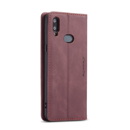 For Galaxy A10s CaseMe-013 Multifunctional Horizontal Flip Leather Case with Card Slot & Holder & Wallet(Wine Red) - Galaxy Phone Cases by CaseMe | Online Shopping South Africa | PMC Jewellery | Buy Now Pay Later Mobicred