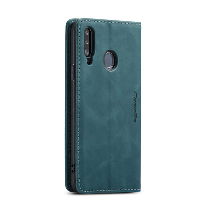 For Galaxy A20s CaseMe-013 Multifunctional Horizontal Flip Leather Case with Card Slot & Holder & Wallet(Blue) - Galaxy Phone Cases by CaseMe | Online Shopping South Africa | PMC Jewellery | Buy Now Pay Later Mobicred