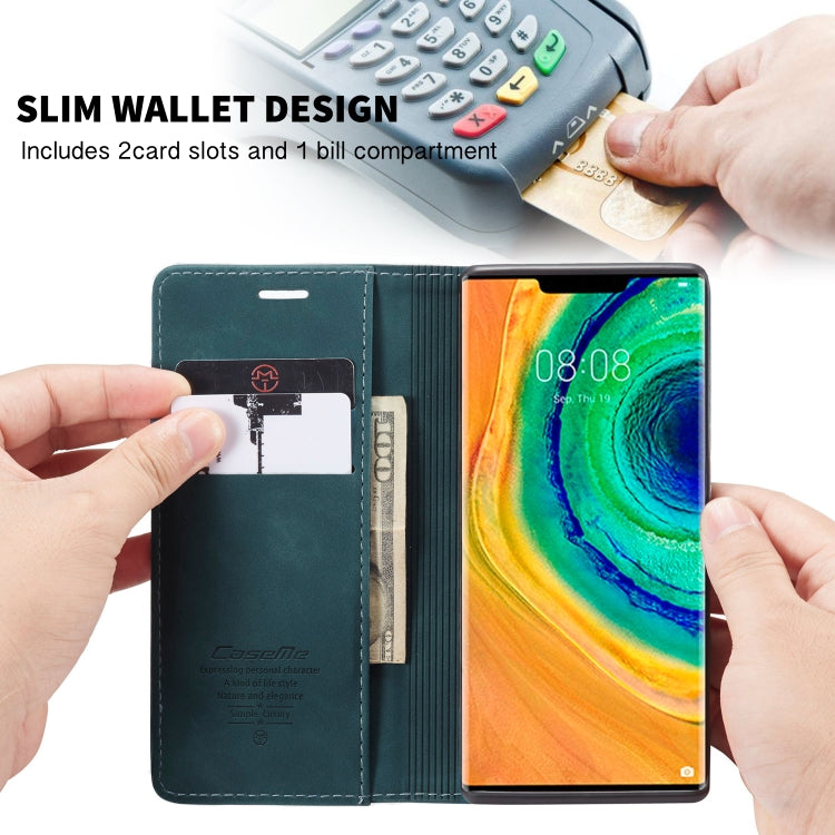 For Huawei Mate 30 Pro 4G / 5G CaseMe-013 Multifunctional Horizontal Flip Leather Case with Card Slot & Holder & Wallet(Blue) - Huawei Cases by CaseMe | Online Shopping South Africa | PMC Jewellery | Buy Now Pay Later Mobicred