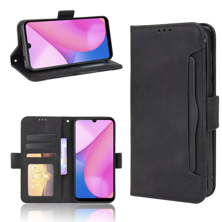 For Blackview Oscal C20 Skin Feel Calf Pattern Horizontal Flip Leather Case with Holder & Card Slots & Photo Frame(Black) - More Brand by PMC Jewellery | Online Shopping South Africa | PMC Jewellery | Buy Now Pay Later Mobicred