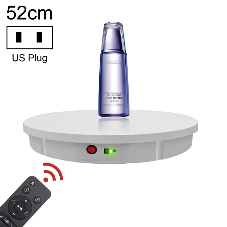 52cm Remote Control Electric Rotating Turntable Display Stand Video Shooting Props Turntable, Charging Power, Power Plug:US Plug(White) - free shipping - PMC TechLife - Order now!