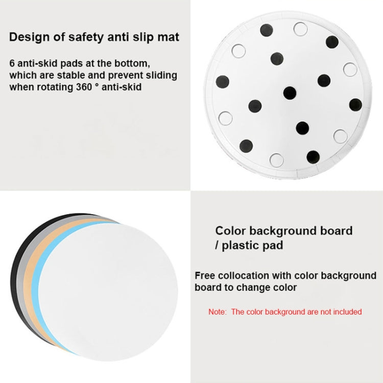 52cm Remote Control Electric Rotating Turntable Display Stand Video Shooting Props Turntable, Charging Power, Power Plug:US Plug(Black) - free shipping - PMC TechLife - Order now!