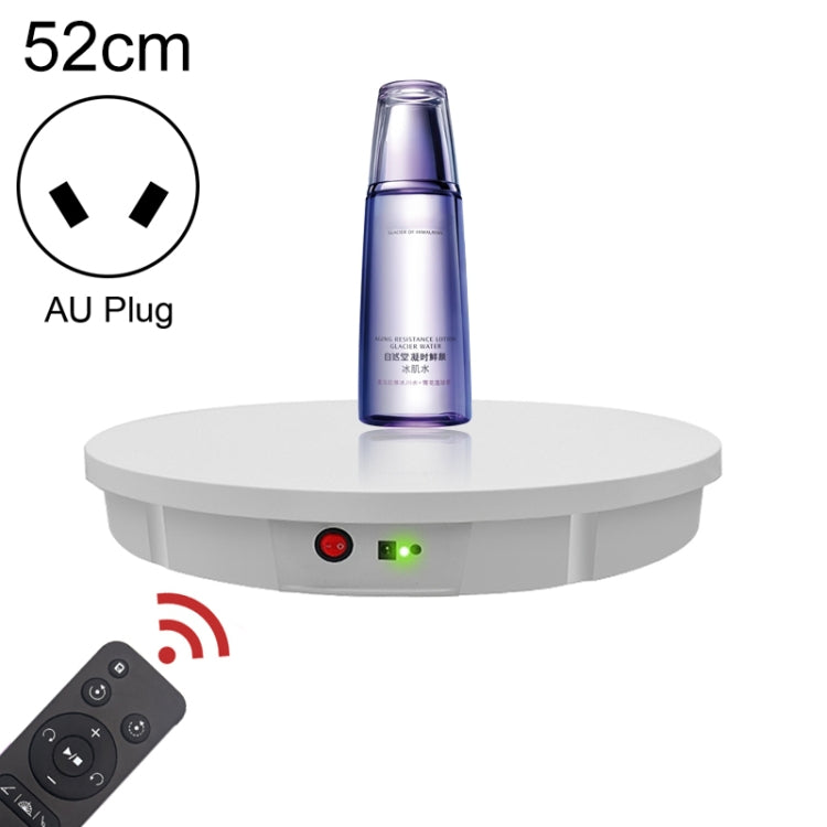 52cm Remote Control Electric Rotating Turntable Display Stand Video Shooting Props Turntable, Charging Power, Power Plug:AU Plug(White) - free shipping - PMC TechLife - Order now!