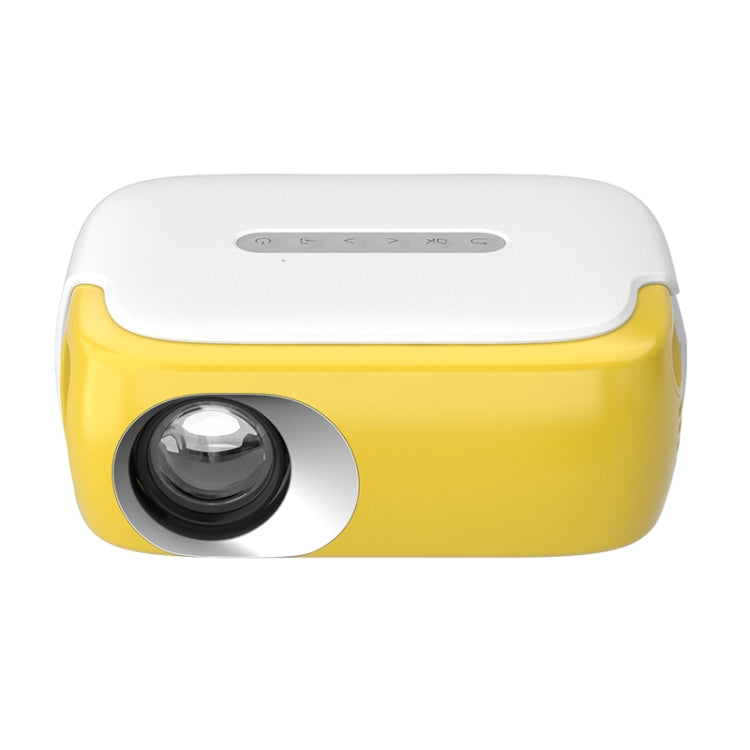 DR-860 1920x1080 1000 Lumens Portable Home Theater LED Projector, Plug Type:AU Plug(Yellow  White) - LED Projector by PMC Jewellery | Online Shopping South Africa | PMC Jewellery | Buy Now Pay Later Mobicred