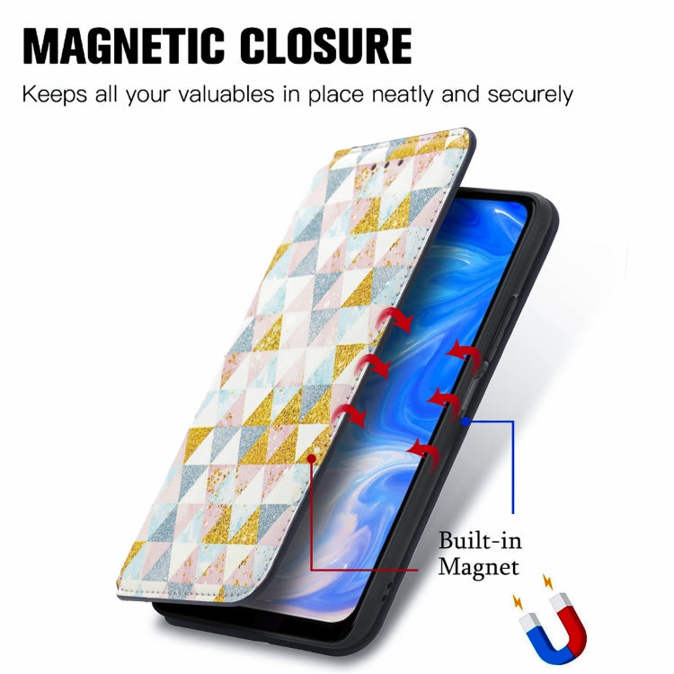 For Doogee N40 Pro CaseNeo Colorful Magnetic Leather Case with Holder & Card Slot & Wallet(Rhombus) - More Brand by PMC Jewellery | Online Shopping South Africa | PMC Jewellery | Buy Now Pay Later Mobicred
