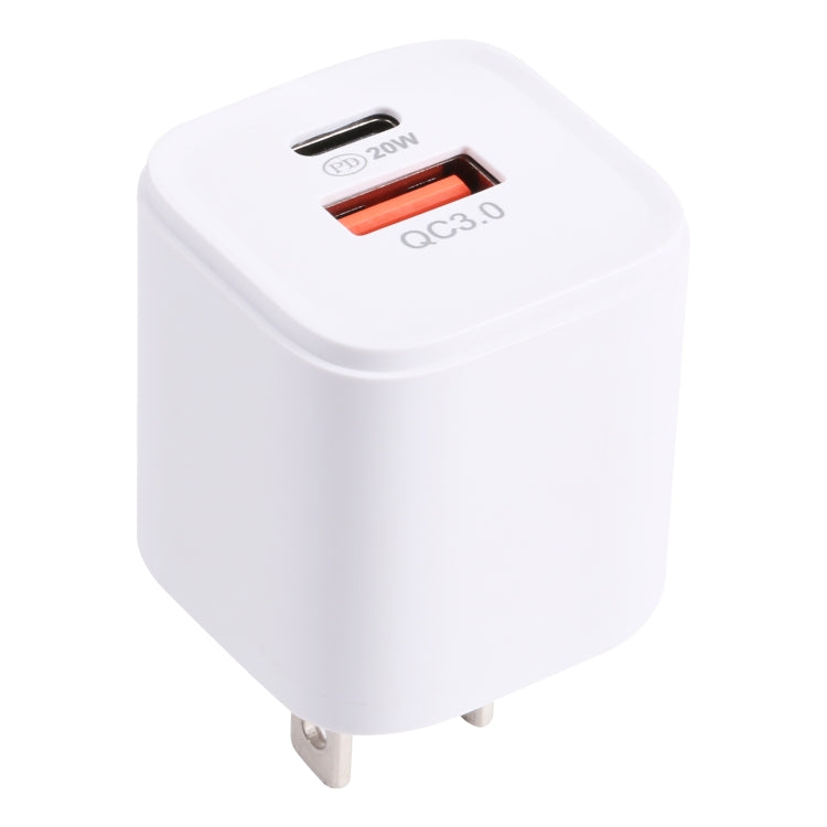 20WACB 20W QC3.0 + PD Quick Charger, Plug Specification:US Plug(White) - free shipping - PMC Jewellery - Order now!