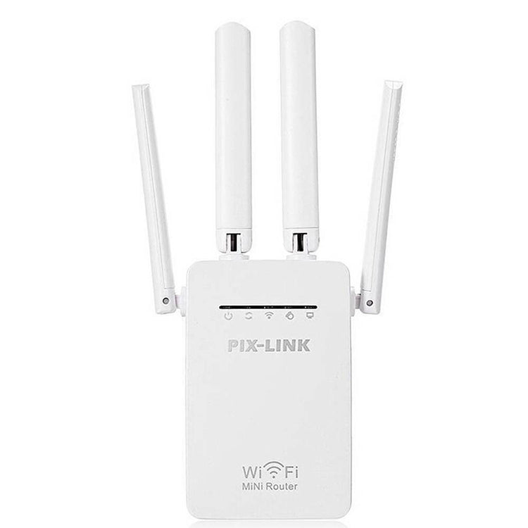 Wireless Smart WiFi Router Repeater with 4 WiFi Antennas, Plug Specification:EU Plug(White) - Wireless Routers by PMC Jewellery | Online Shopping South Africa | PMC Jewellery | Buy Now Pay Later Mobicred