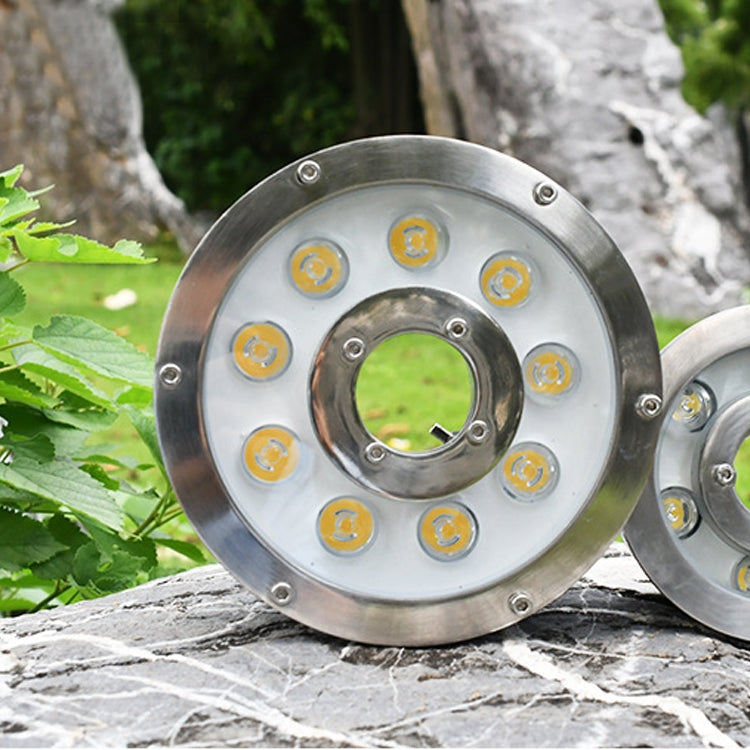 12W Landscape Ring LED Aluminum Alloy Underwater Fountain Light(White Light) - Underwater Lights by PMC TechLife | Online Shopping South Africa | PMC TechLife