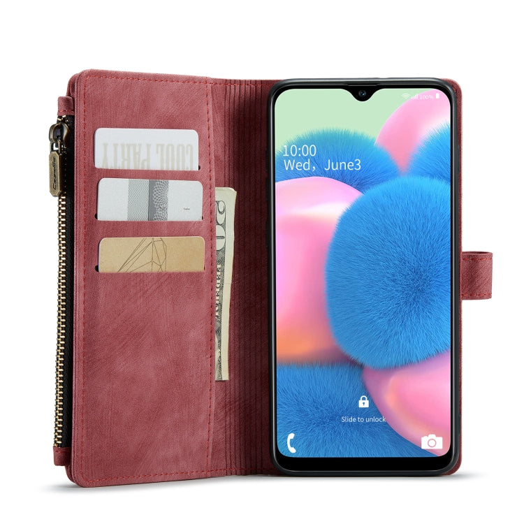 For Samsung Galaxy A30s / A50s / A50 CaseMe-C30 Multifunctional Horizontal Flip PU + TPU Phone Case(Red) - Galaxy Phone Cases by CaseMe | Online Shopping South Africa | PMC Jewellery | Buy Now Pay Later Mobicred