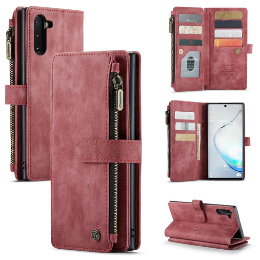 For Samsung Galaxy Note10 CaseMe-C30 Multifunctional Horizontal Flip PU + TPU Phone Case(Red) - Galaxy Phone Cases by CaseMe | Online Shopping South Africa | PMC Jewellery | Buy Now Pay Later Mobicred