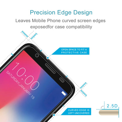 50 PCS 0.26mm 9H 2.5D Tempered Glass Film For Doogee X55 - For Doogee by PMC Jewellery | Online Shopping South Africa | PMC Jewellery | Buy Now Pay Later Mobicred