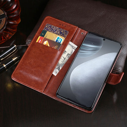 For Cubot X50 idewei Crazy Horse Texture Leather Case with Holder & Card Slots & Wallet(Blue) - More Brand by idewei | Online Shopping South Africa | PMC Jewellery | Buy Now Pay Later Mobicred