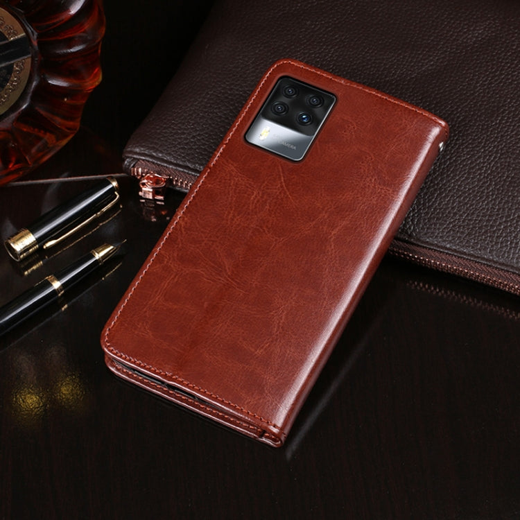 For Cubot X50 idewei Crazy Horse Texture Leather Case with Holder & Card Slots & Wallet(Rose Red) - More Brand by idewei | Online Shopping South Africa | PMC Jewellery | Buy Now Pay Later Mobicred