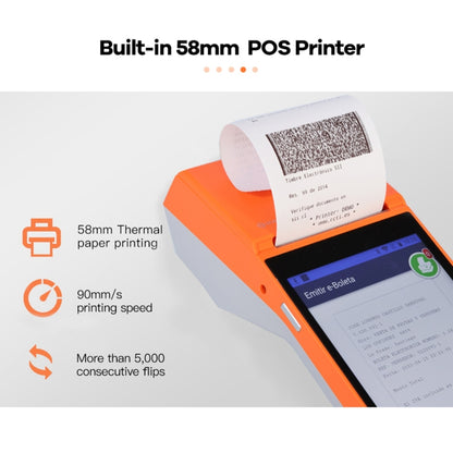 SGT-SP01 5.5 inch HD Screen Handheld POS Receipt Printer, Suit Version, US Plug(Orange) - Printer by PMC Jewellery | Online Shopping South Africa | PMC Jewellery | Buy Now Pay Later Mobicred