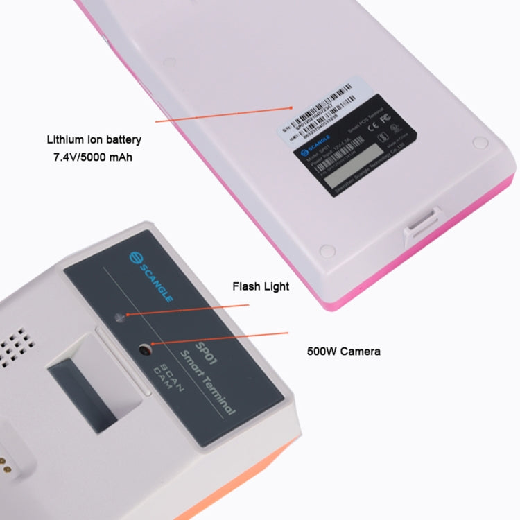 SGT-SP01 5.5 inch HD Screen Handheld POS Receipt Printer, Suit Version, AU Plug(Orange) - Receipt Printers by PMC Jewellery | Online Shopping South Africa | PMC Jewellery | Buy Now Pay Later Mobicred