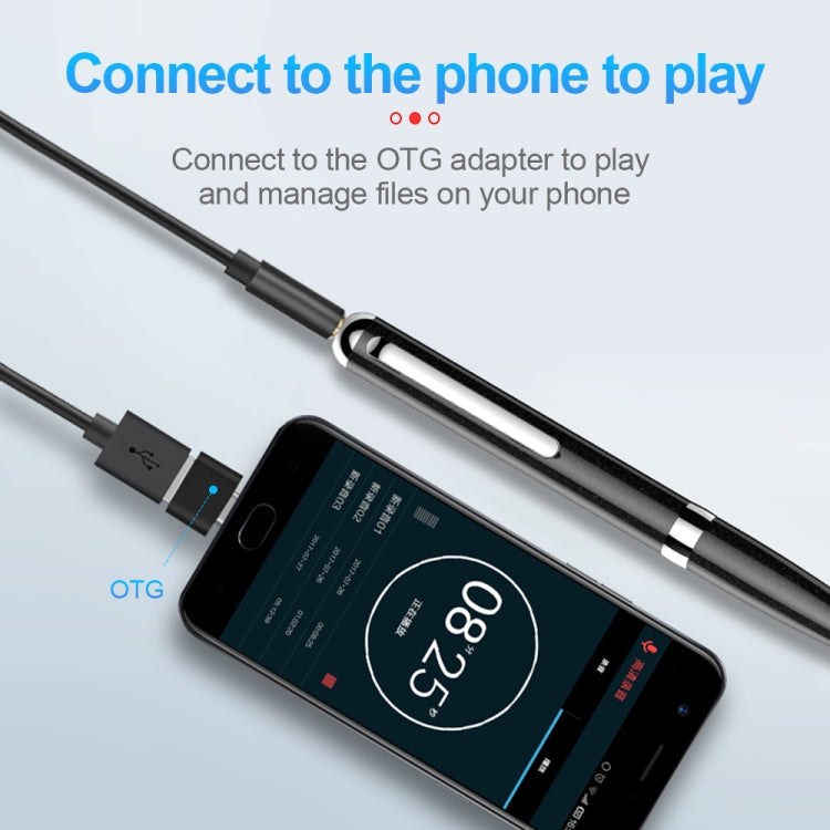 Q96 Intelligent HD Digital Noise Reduction Recording Pen, Capacity:64GB(Black) - free shipping - PMC TechLife - Order now!