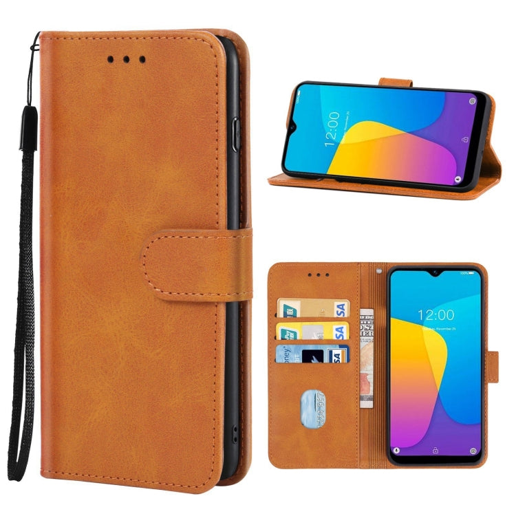 Leather Phone Case For Doogee Y8C / X90(Brown) - More Brand by PMC Jewellery | Online Shopping South Africa | PMC Jewellery | Buy Now Pay Later Mobicred