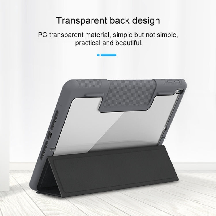 For iPad Pro 10.5 Mutural Horizontal Flip PC + TPU + PU Leather Case with Holder & Pen Slot(Blue) - free shipping - PMC TechLife - Order now!