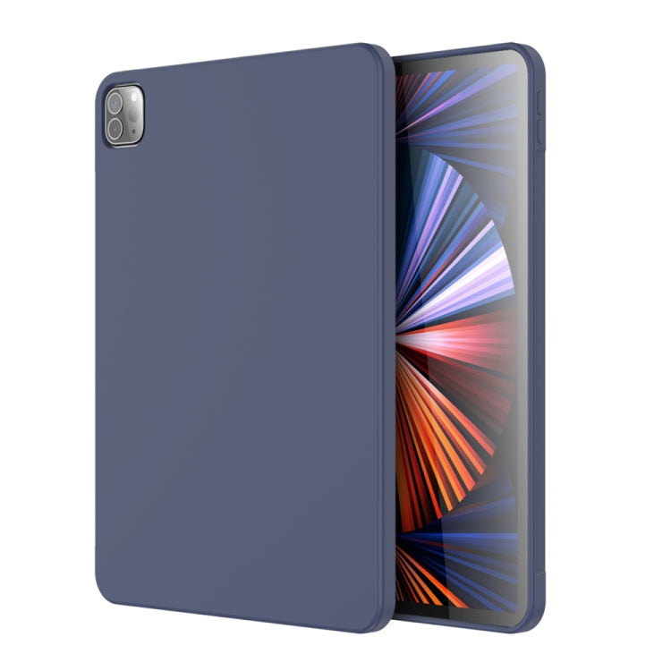 For iPad Pro 12.9 inch 2022 / 2021 / 2020 Mutural Silicone Microfiber Tablet Case(Midnight Blue) - free shipping - PMC TechLife - Order now!