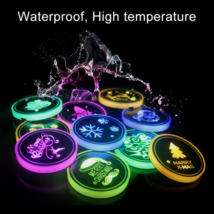 Car AcrylicColorful USB Charger Water Cup Groove LED Atmosphere Light(Bell) - Car Drink Holders by PMC Jewellery | Online Shopping South Africa | PMC Jewellery | Buy Now Pay Later Mobicred