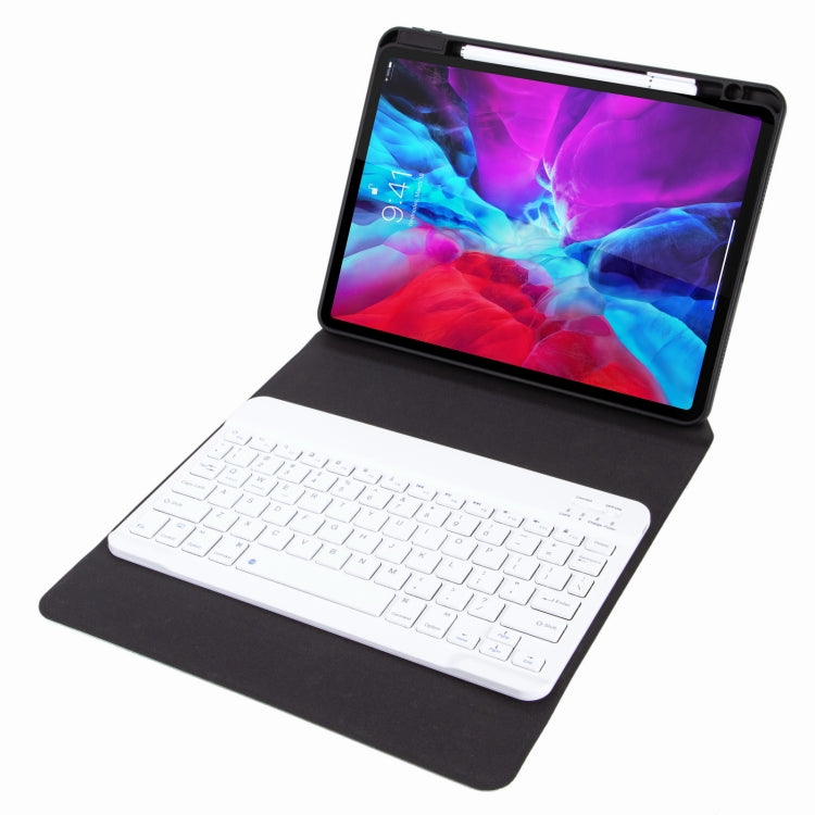 H-097 Bluetooth Keyboard Leather Case with Rear Three-fold Holder For iPad 9.7 2018 & 2017(Pink Blue) - Universal by PMC TechLife | Online Shopping South Africa | PMC TechLife