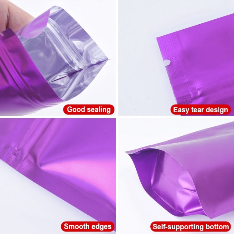 100 PCS/Set Matte Aluminum Foil Snack Stand-up Pouch, Size:8x12+3cm(Pink) - Preservation Supplies by PMC TechLife | Online Shopping South Africa | PMC TechLife | Buy Now Pay Later Mobicred