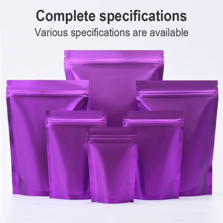 100 PCS/Set Matte Aluminum Foil Snack Stand-up Pouch, Size:20x30+5cm(Purple) - Preservation Supplies by PMC TechLife | Online Shopping South Africa | PMC TechLife | Buy Now Pay Later Mobicred