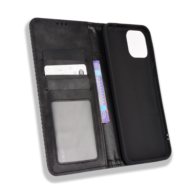 For Ulefone Note 6 / Note 6P Magnetic Buckle Retro Texture Leather Case(Black) - free shipping - PMC Jewellery - Order now!