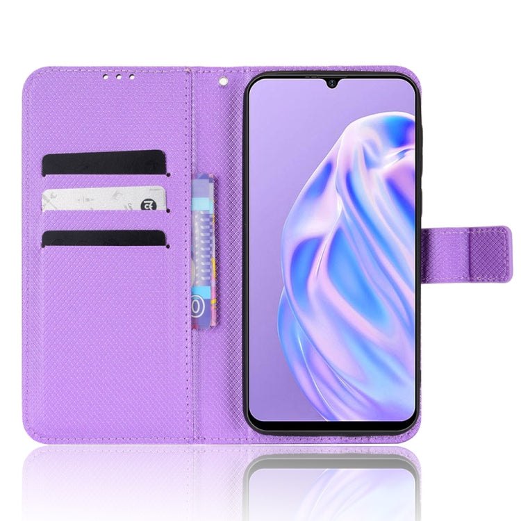 For Ulefone Note 6/ Note 6P Diamond Texture Leather Phone Case(Purple) - Ulefone Cases by PMC Jewellery | Online Shopping South Africa | PMC Jewellery | Buy Now Pay Later Mobicred