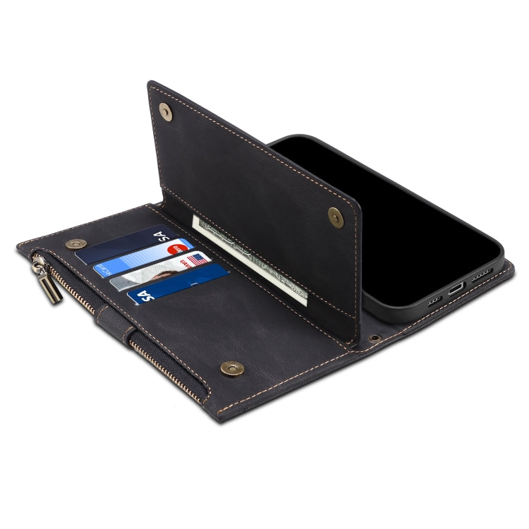 For Motorola Edge X30 Retro Frosted Leather Phone Case(Black) - Motorola Cases by PMC TechLife | Online Shopping South Africa | PMC TechLife | Buy Now Pay Later Mobicred