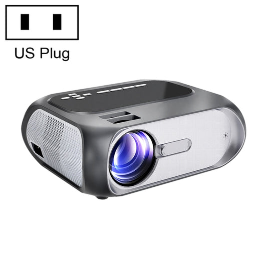 T7i 720P 200 ANSI Home Theater LED HD Digital Projector, Same Screen Version, US Plug(Silver Grey) - LED Projector by PMC Jewellery | Online Shopping South Africa | PMC Jewellery | Buy Now Pay Later Mobicred