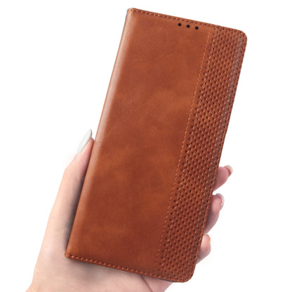 For Doogee S96 Pro Magnetic Buckle Retro Texture Leather Phone Case(Brown) - Doogee Cases by PMC Jewellery | Online Shopping South Africa | PMC Jewellery | Buy Now Pay Later Mobicred