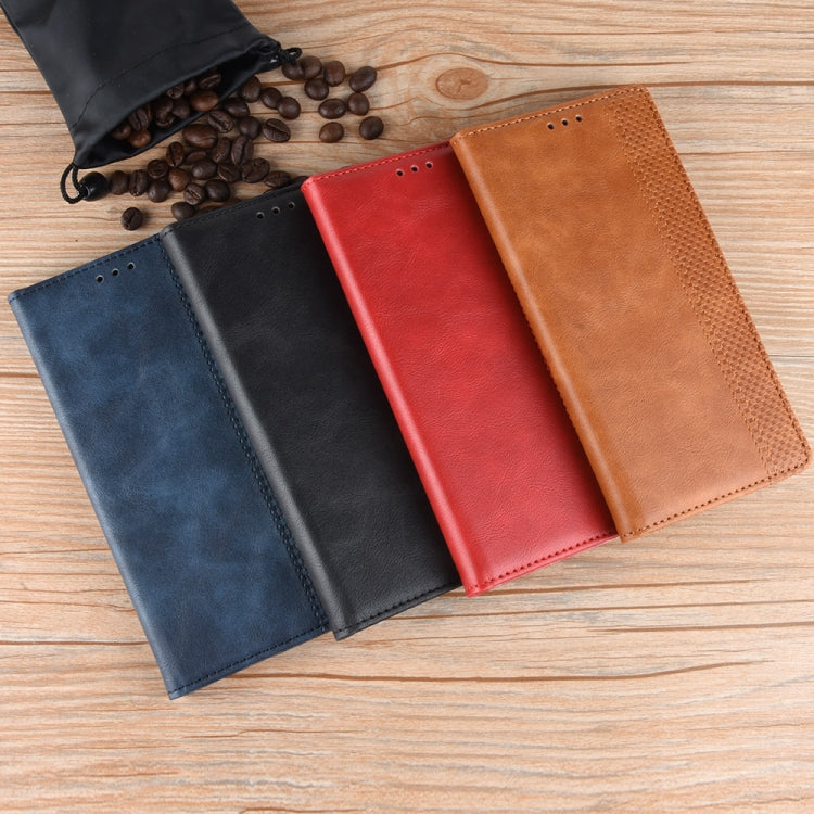 For Doogee S96 Pro Magnetic Buckle Retro Texture Leather Phone Case(Blue) - Doogee Cases by PMC TechLife | Online Shopping South Africa | PMC TechLife | Buy Now Pay Later Mobicred