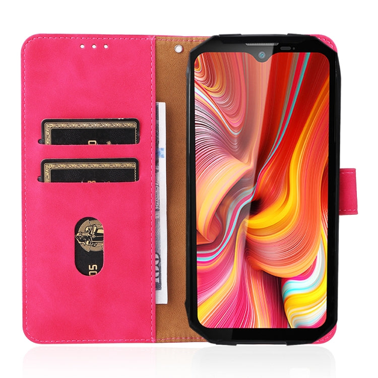 For DOOGEE S96 Pro Skin Feel Magnetic Buckle Calf Texture PU Phone Case(Rose Red) - Doogee Cases by PMC Jewellery | Online Shopping South Africa | PMC Jewellery | Buy Now Pay Later Mobicred